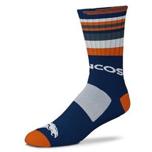 🆕 DENVER BRONCOS RAVE STRIPE CREW SOCK - MEN